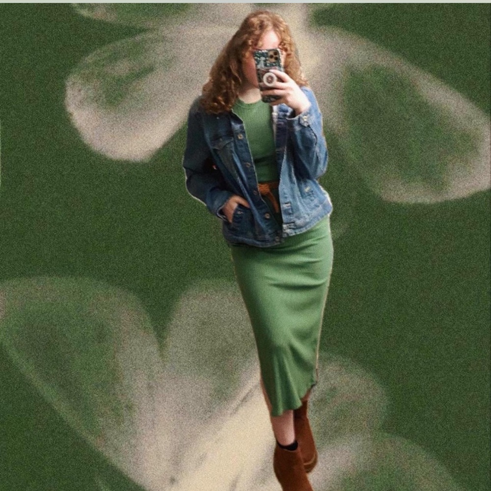 VS PINK Green Midi Dress